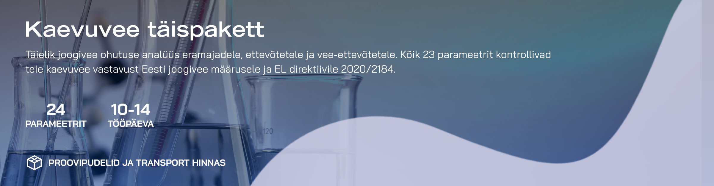 Kaevuvee täisanalüüs (24 näitajat)