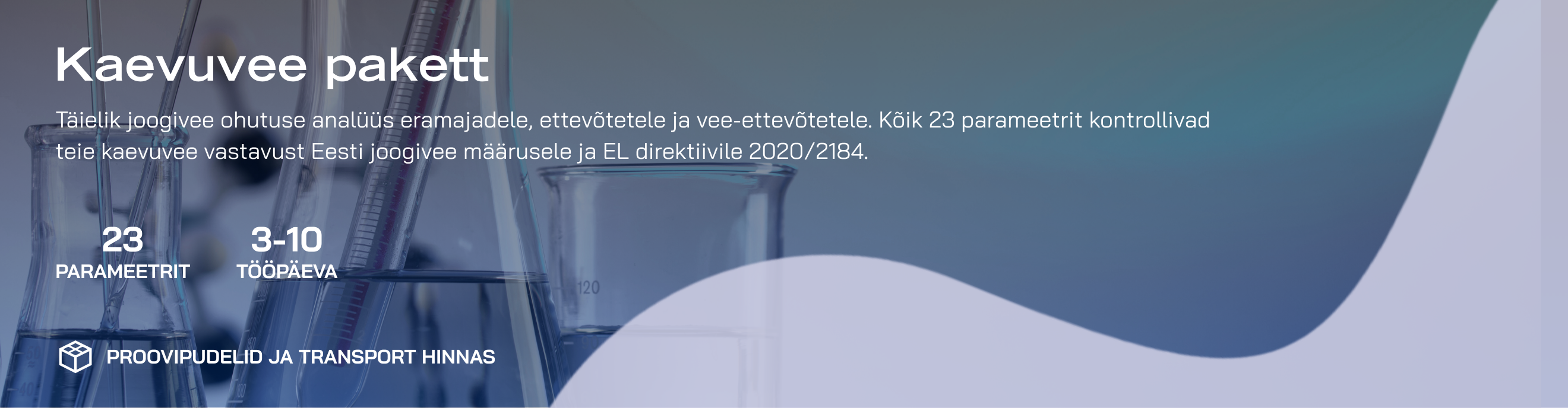 Kaevuvee täisanalüüs (24 näitajat)